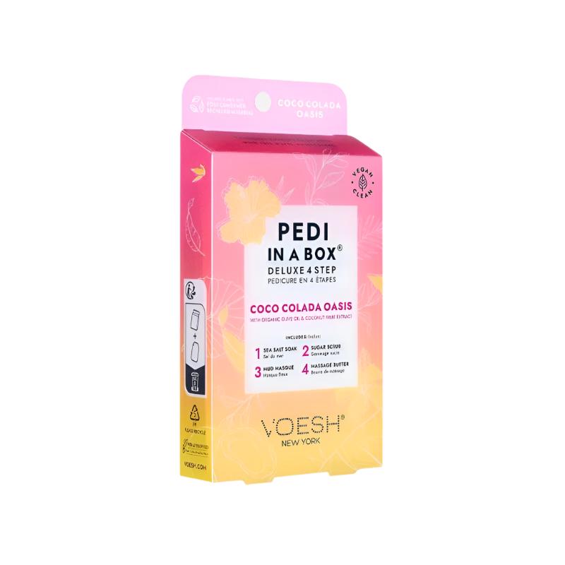Voesh Pedi in Box - 4-Step - Coco Colada Oasis - Single (1Pc) Box Case (50Pcs)