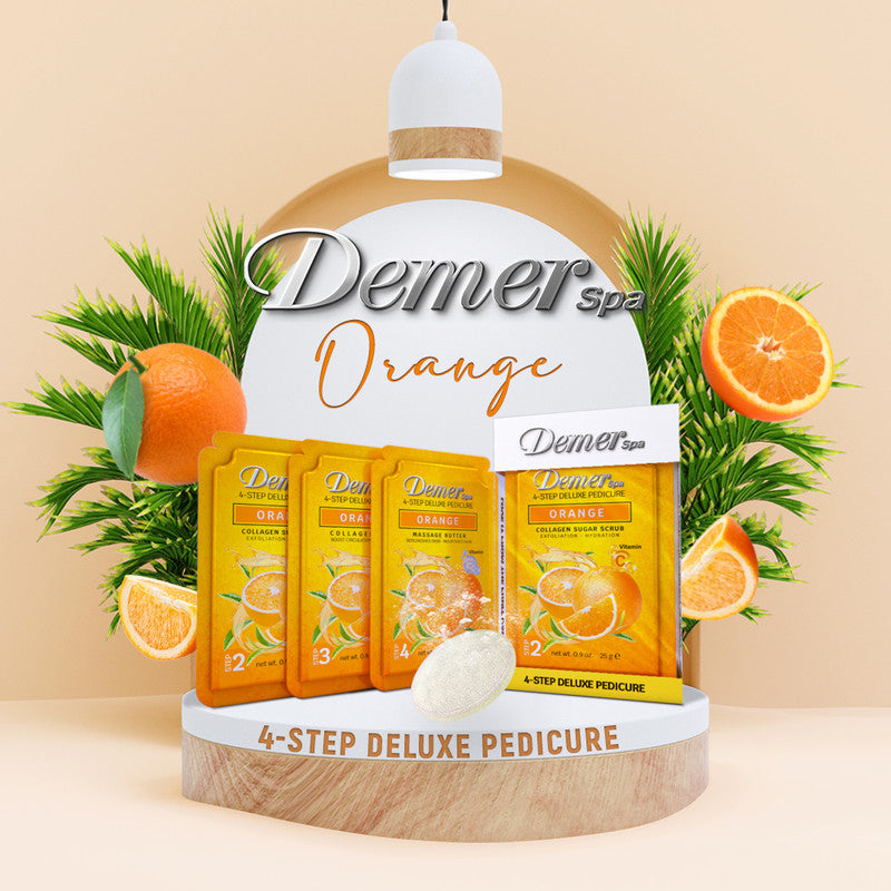 Demer 4 in 1 Pedicure - Orange 1 Kit - 60 Kit/Case