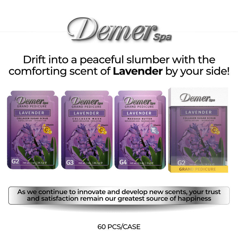 Demer 4 in 1 Pedicure - Lavender 1 Kit - 60 Kit/Case