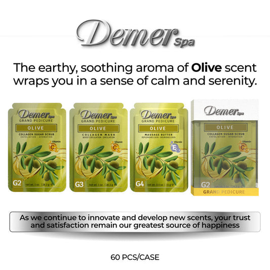 Demer 4 in 1 Pedicure- Olive 1 Kit - 60 Kit/Case