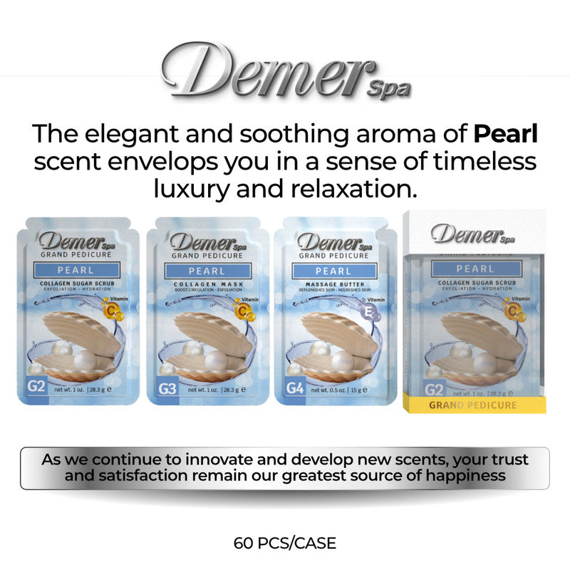 Demer 4 in 1 Pedicure- Pearl 1 Kit - 60 Kit/Case