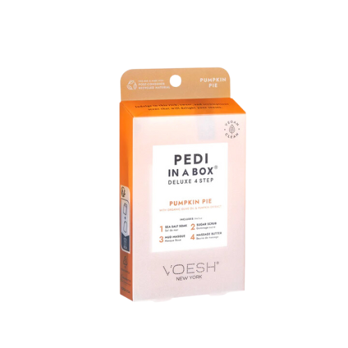 Voesh Pedi in Box - 4-Step - Pumpkin Pie - Single (1Pc) Box Case (50Pcs)