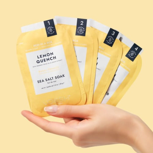 Voesh Pedi in Box - 4-Step - Lemon Quench - Single (1Pc) Box Case (50Pcs)