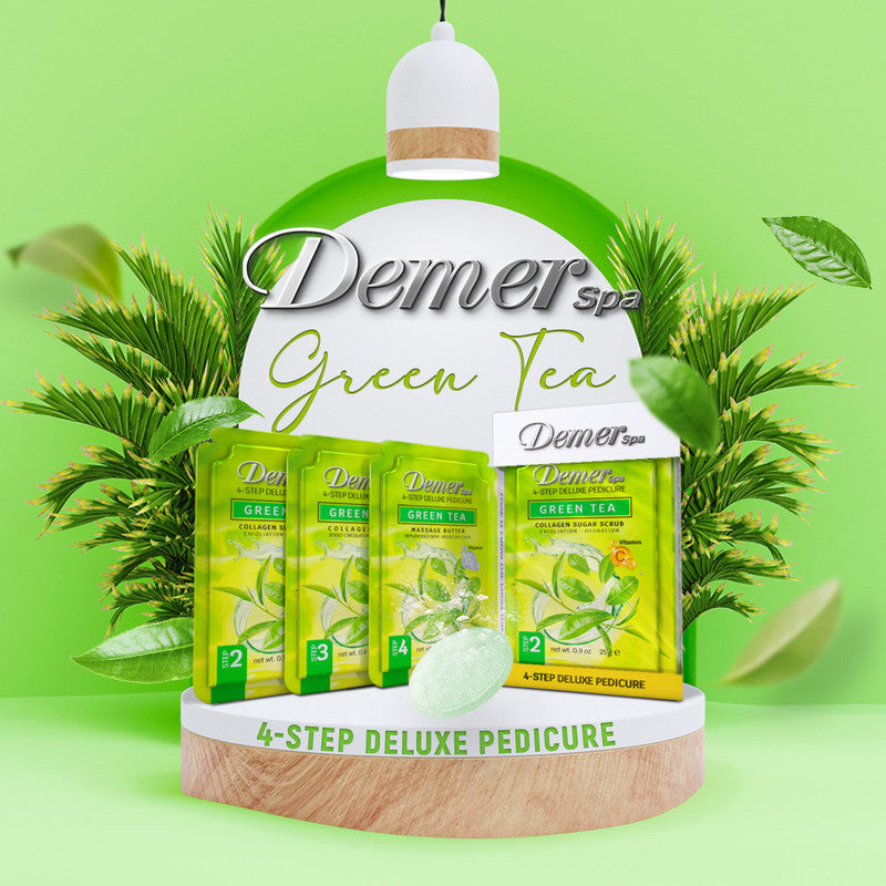 Demer 4 in 1 Pedicure- Green Tea 1 Kit - 60 Kit/Case