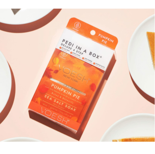 Voesh Pedi in Box - 4-Step - Pumpkin Pie - Single (1Pc) Box Case (50Pcs)